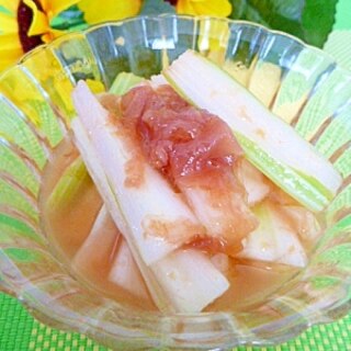 ビニール袋で簡単！セロリの梅酢漬け